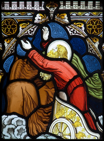 The Ascension of Elijah, Church of St Mary, Derwen The Ascension of Elijah, Church of St Mary, Derwen